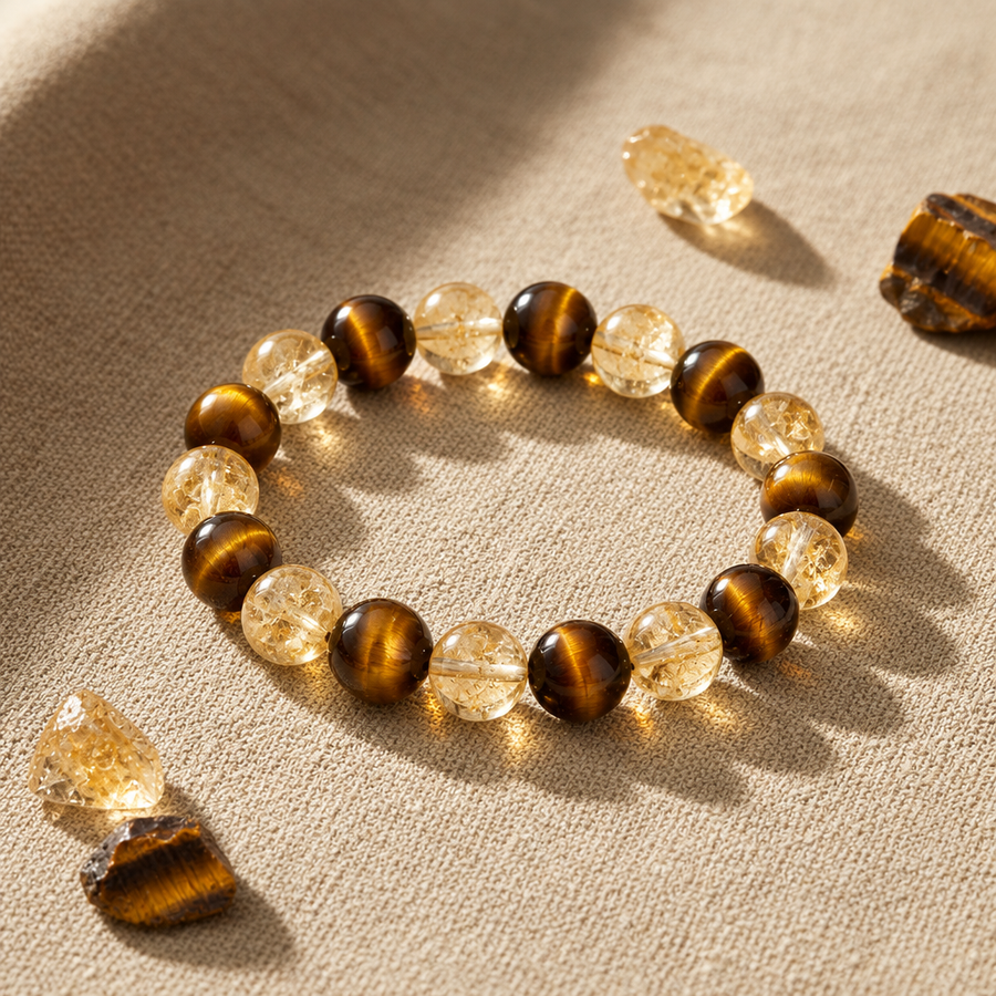 Citrine + Tiger's Eye