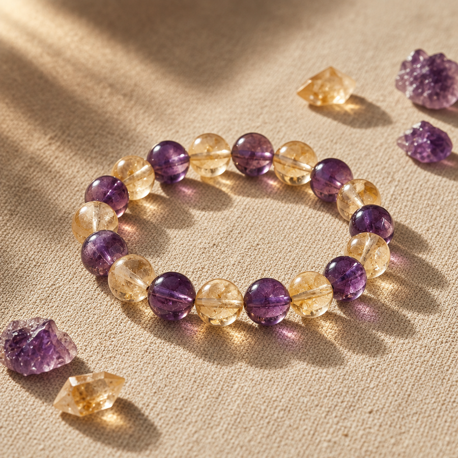 Citrine + Amethyst
