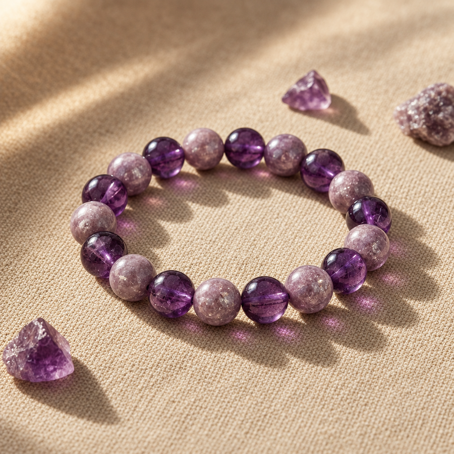Amethyst + Lepidolite
