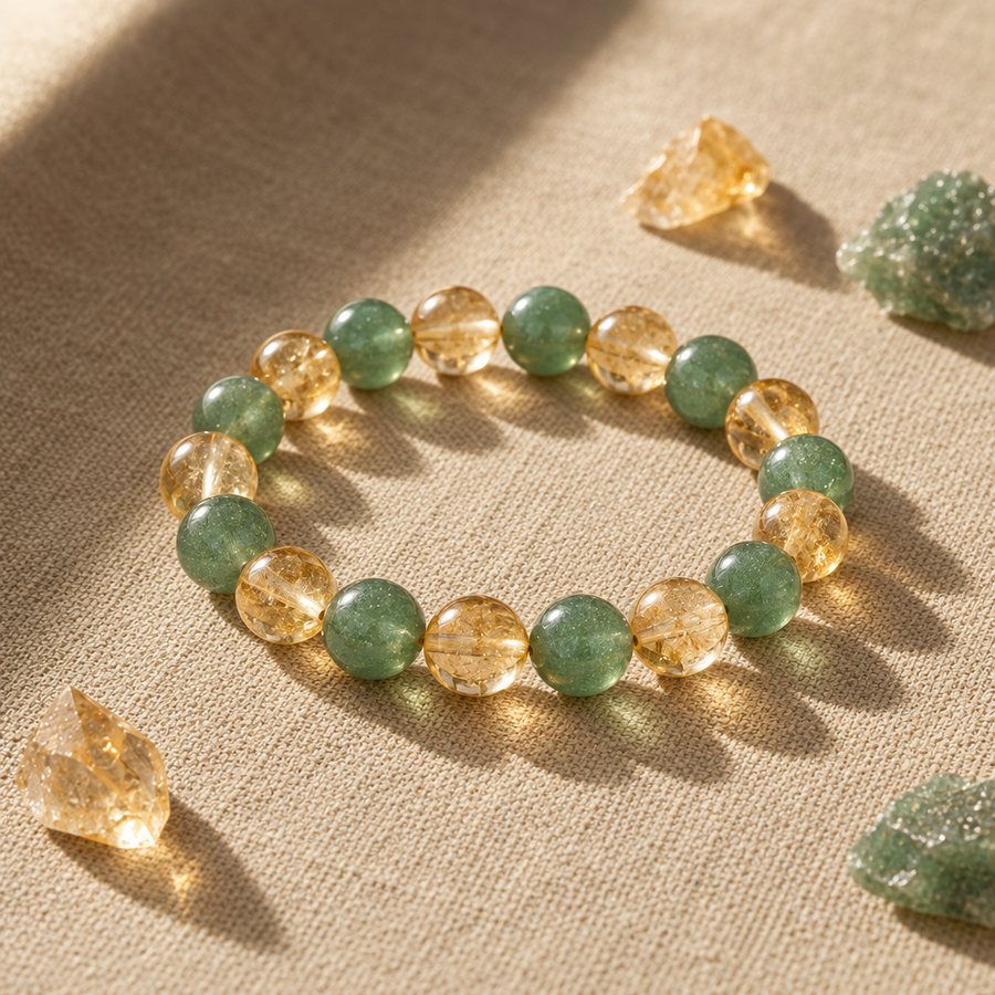 Citrine + Green Aventurine
