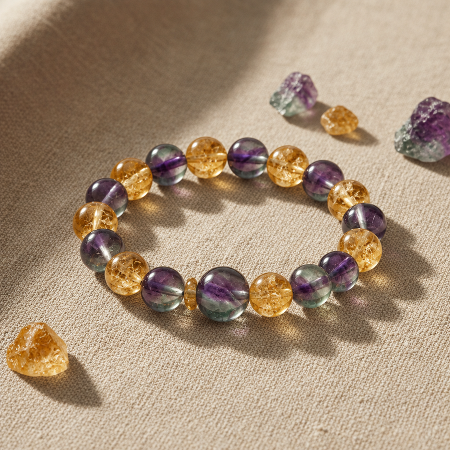 Fluorite + Citrine