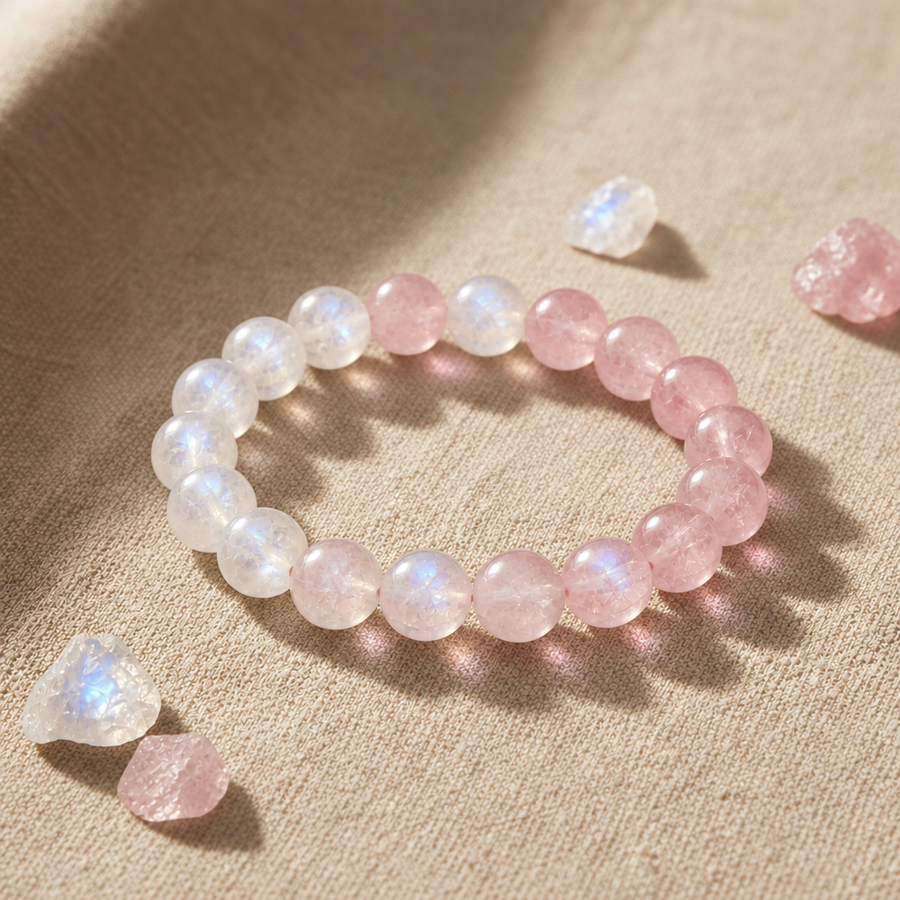 Moonstone + Rose Quartz