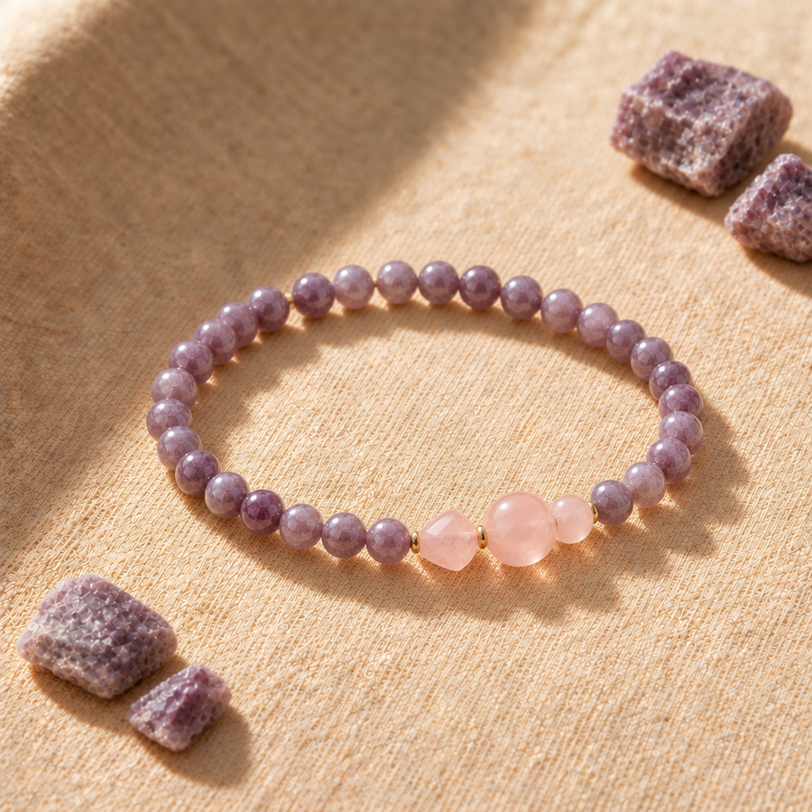 Rose Quartz + Lepidolite