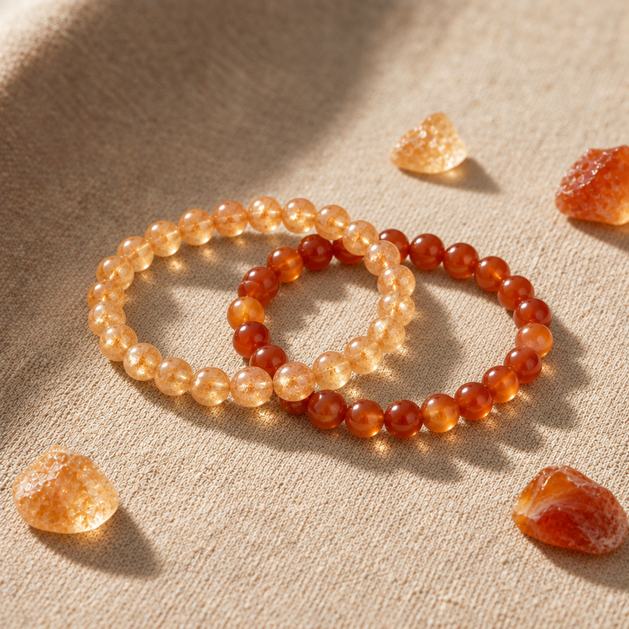 Sunstone + Carnelian