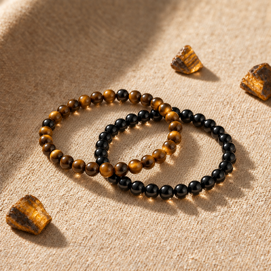 Tiger's Eye + Black Tourmaline
