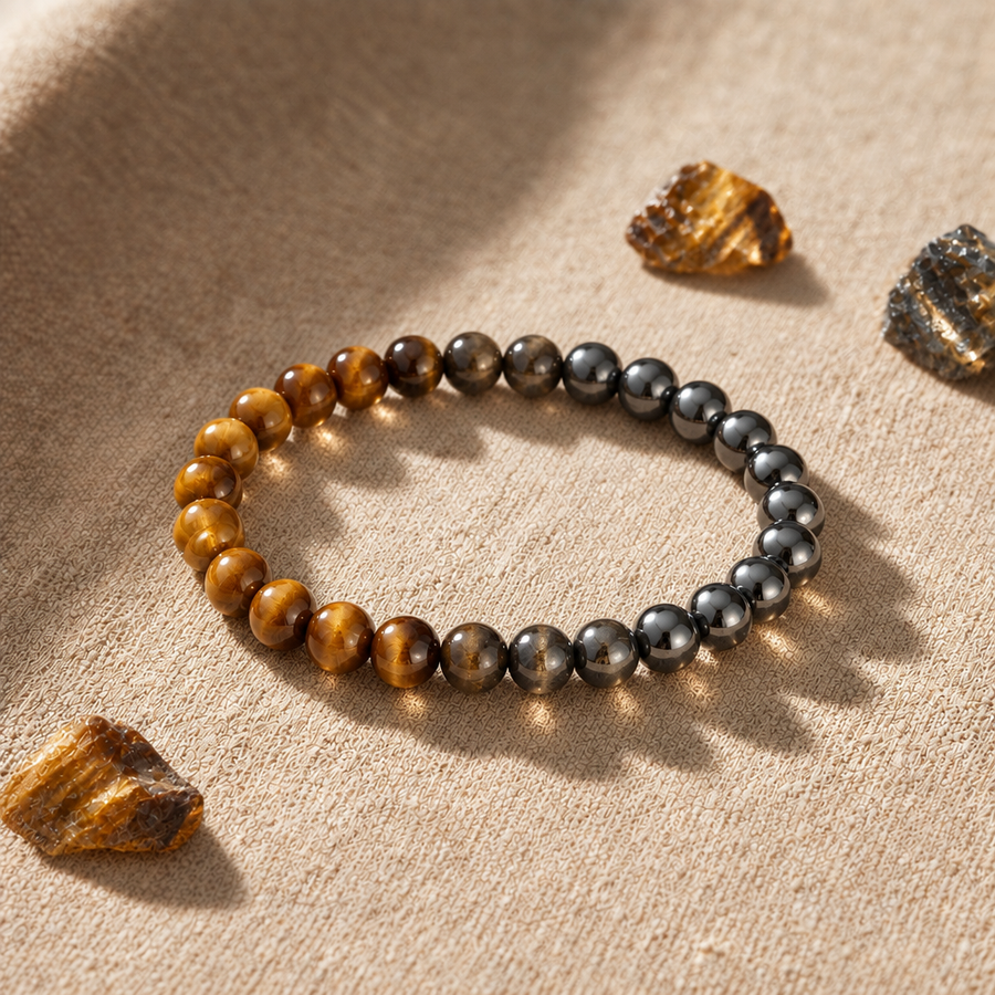 Tiger's Eye + Hematite